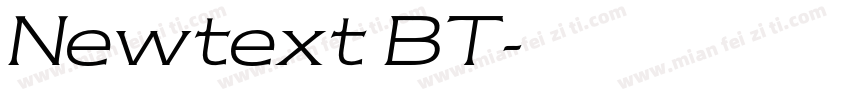 Newtext BT字体转换